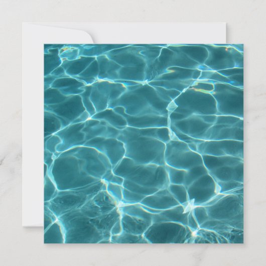 Invitation Fête de piscine vierge (Devant)