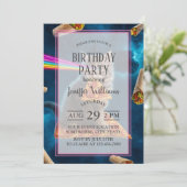 Invitation Fête de pizza de chat laser (Debout devant)
