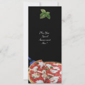 Invitation FÊTE DE PIZZA, DÎNER DE CUISINE ITALIENNE, brunch (Dos)