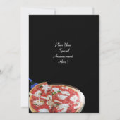 Invitation FÊTE DE PIZZA, DÎNER DE CUISINE ITALIENNE, brunch (Dos)