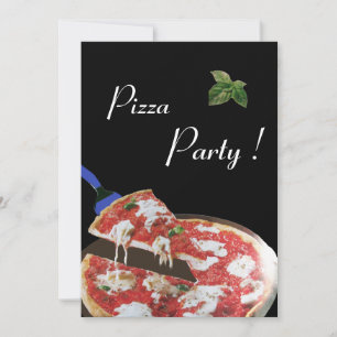 Invitation FÊTE DE PIZZA, DÎNER DE CUISINE ITALIENNE, brunch