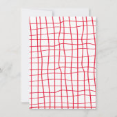 Invitation Fête de pizza italienne à la main (Dos)