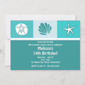 Invitation Fête de plage (Devant)