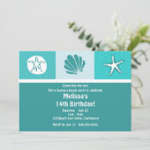 Invitation Fête de plage (Debout devant)