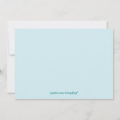 Invitation Fête de plage (Dos)