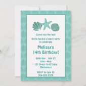 Invitation Fête de plage (Devant)