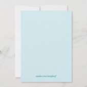 Invitation Fête de plage (Dos)