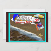 Invitation Fête de plage (Devant)