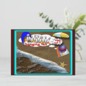 Invitation Fête de plage (Debout devant)