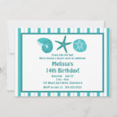 Invitation Fête de plage (Devant)