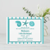 Invitation Fête de plage (Debout devant)