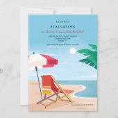 Invitation Fête de plage (Devant)