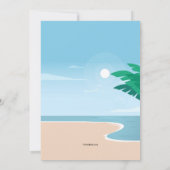 Invitation Fête de plage (Dos)