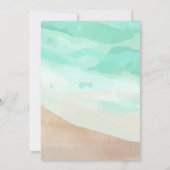 Invitation Fête de plage Anniversaire premier anniversaire fi (Dos)