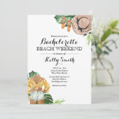Invitation Fête de plage de Bachelorette (Debout devant)