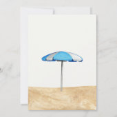 Invitation Fête de plage de surf  (Dos)