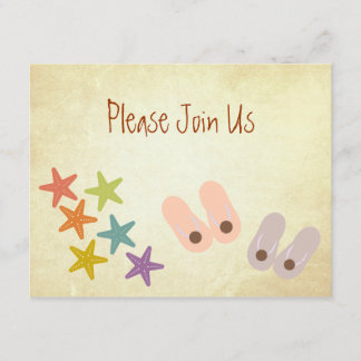 Invitation Fête de plage de Whimsal