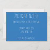Invitation Fête de plage rétro Floride Océan (Dos)