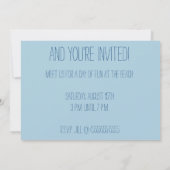 Invitation Fête de plage rétro Floride Océan Bleu (Dos)