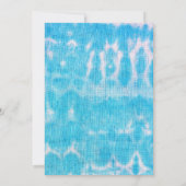 Invitation Fête de plomberie de teinture bleue (Dos)