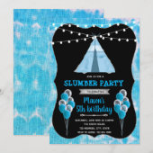 Invitation Fête de plomberie de teinture bleue (Devant / Derrière)