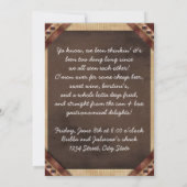 Invitation Fête de plouc (Dos)