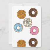 Invitation Fête de policiers avec des donuts (Dos)