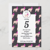 Invitation Fête de porc - Animaux ayant une fête (Devant)