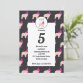 Invitation Fête de porc - Animaux ayant une fête (Debout devant)