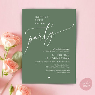 Invitation "Fête de « Pour toujours heureux »" Dîner de maria