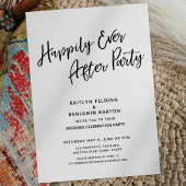 Invitation Fête de "Pour toujours heureux" : une réception de