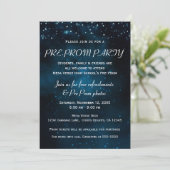 Invitation Fête de pré-bal enchantée ciel étoilé (Debout devant)