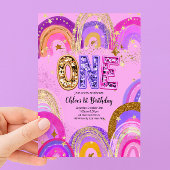 Invitation Fête de premier anniversaire pour filles