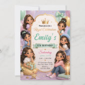 Invitation Fête de Princesse Luxueuse (Devant)