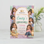 Invitation Fête de Princesse Luxueuse (Debout devant)