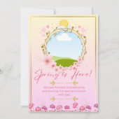 Invitation Fête de printemps (Devant)