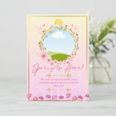 Invitation Fête de printemps (Debout devant)