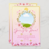 Invitation Fête de printemps (Devant / Derrière)