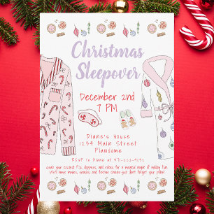 Invitation Fête de pyjama de Noël Soirée pyjama