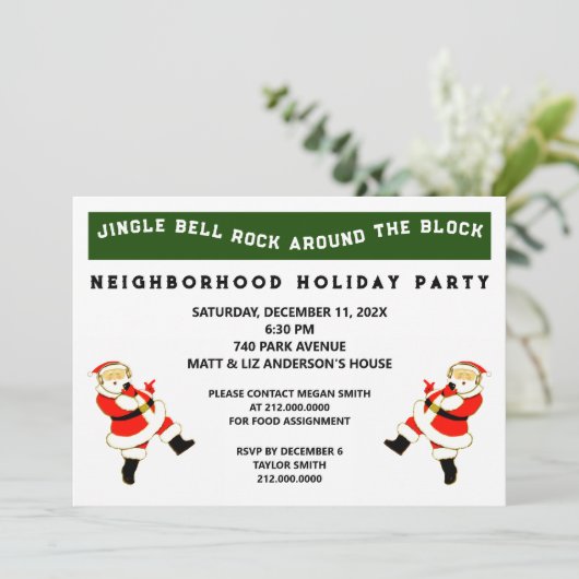 Invitation Fête de quartier (Debout devant)