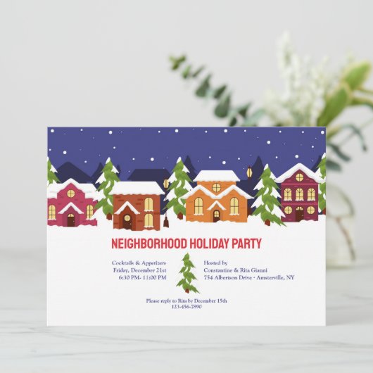 Invitation Fête de quartier (Debout devant)