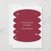 Invitation Fête de quartier au vin rouge (Dos)