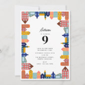 Invitation Fête de quartier Enfants Anniversaire (Devant)