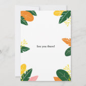 Invitation Fête de quartier estivale et colorée (Dos)