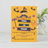 Invitation Fête de quartier Halloween Trick or Treat Block Pa (Debout devant)