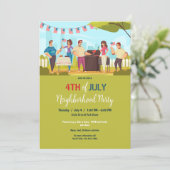 Invitation Fête de quartier patriotique (Debout devant)