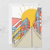 Invitation Fête de quartier Porto-Ricain Boricua Hispanique L (Dos)