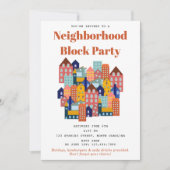 Invitation Fête de quartier Rencontrez vos voisins (Devant)