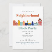 Invitation Fête de quartier Rencontrez vos voisins (Devant)