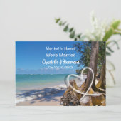 Invitation Fête De Réception De Mariage À Hawaii (Debout devant)